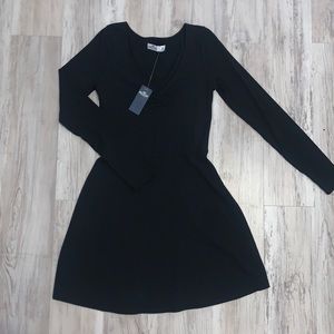 Hollister Long-Sleeve Skater Dress